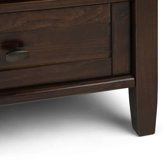 Warm Shaker - Square Coffee Table - Tobacco Brown - Ego Home Furniture