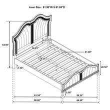 Load image into Gallery viewer, Evangeline Panel Bed with LED Lighting
