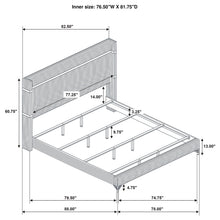 Load image into Gallery viewer, Lucia Wingback Bed
