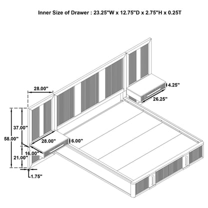 Terrace Wall Bed Panel - Ego Home Furniture