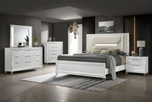 Load image into Gallery viewer, Marmore Panel Bed with LED Lighting
