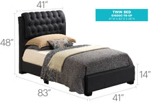 Load image into Gallery viewer, Tufted Upholstered Bed
