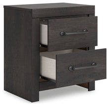 Load image into Gallery viewer, Hollivern - Two Drawer Night Stand - Dark Gray
