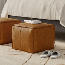 Load image into Gallery viewer, Brody - Square Pouf - Tan
