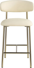 Load image into Gallery viewer, Lupita - Counter Stool With Brushed Gold Frame (Set of 2)
