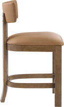 Load image into Gallery viewer, Lavrin - Vegan Leather Upholstered Counter Stool (Set of 2) - Walnut Base
