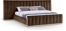 Load image into Gallery viewer, Amara - Velvet Upholstered Bed
