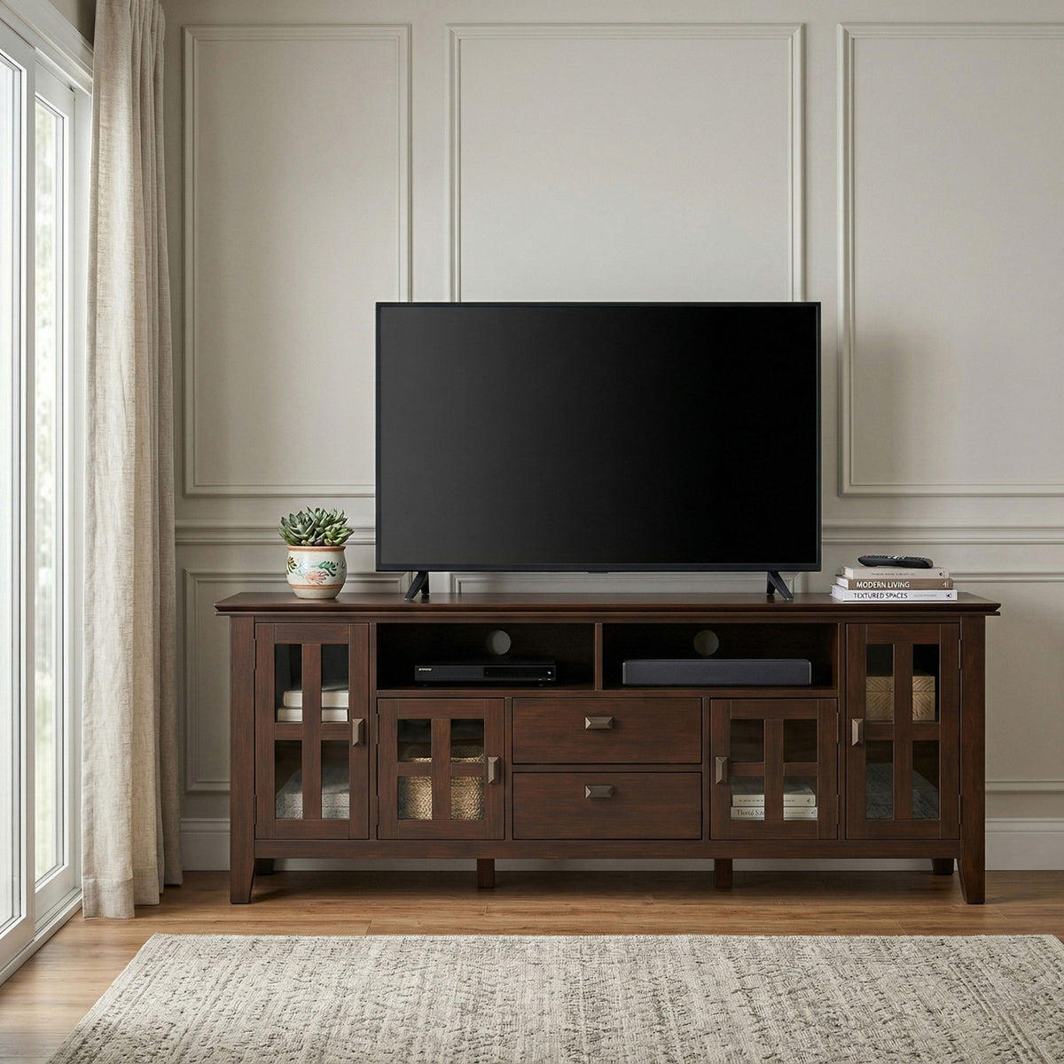 Artisan - TV Media Stand - Russet Brown - Ego Home Furniture