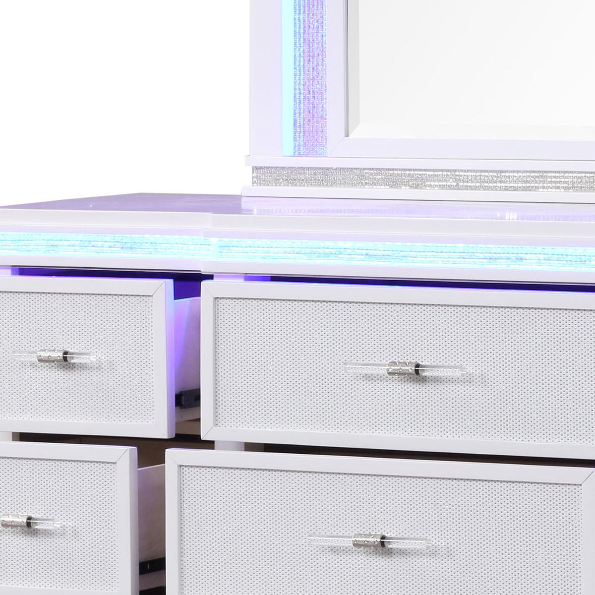 9 Drawer Dresser - White