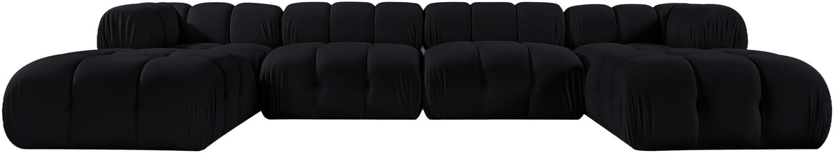 Orin - Velvet 6 Piece Modular Double Chaise Sectional
