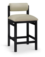 Load image into Gallery viewer, Roundhill - Faux Leather Counter Stool - Black Frame
