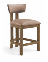 Load image into Gallery viewer, Lavrin - Vegan Leather Upholstered Counter Stool (Set of 2) - Walnut Base
