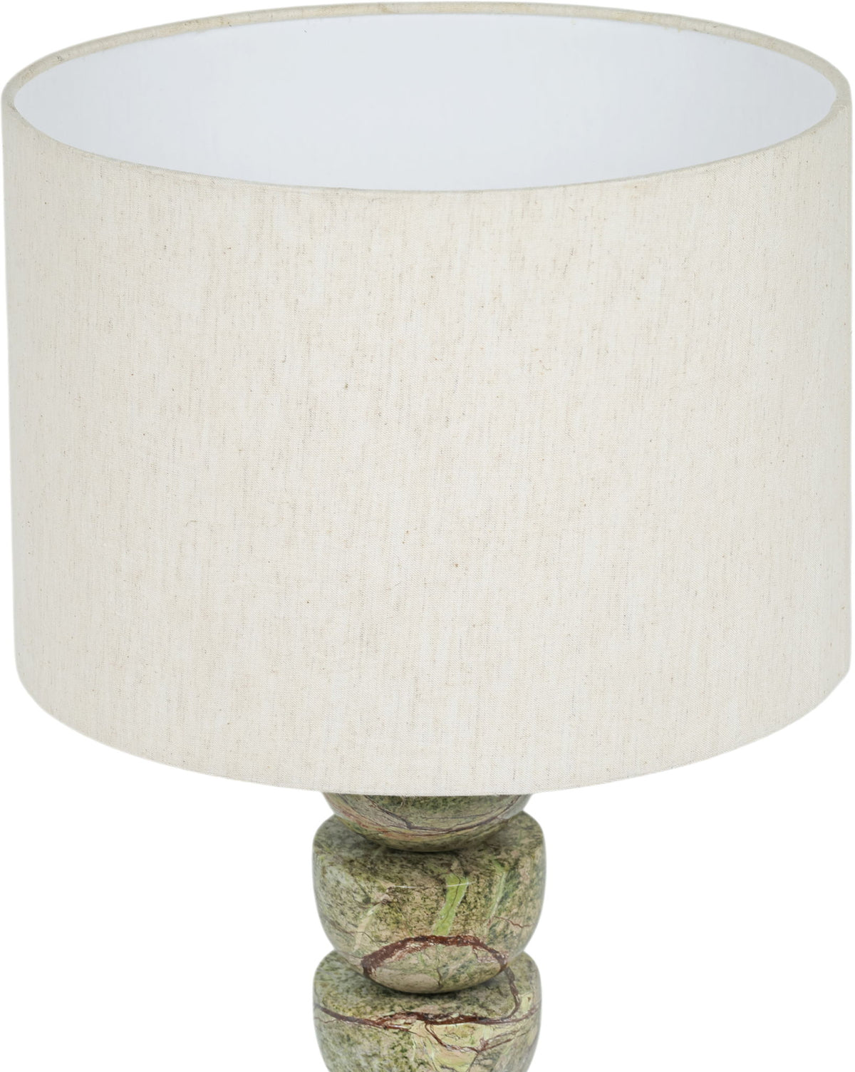 Opus - Linen Textured Fabric And Brass Table Lamp