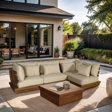 Load image into Gallery viewer, Mirella - 4 Piece Water Resistant Fabric Outdoor Patio Modular Sectional
