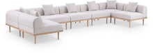 Load image into Gallery viewer, Laguna - 7 Piece Resilient Water Resistant Fabric 142" Upholstered Outdoor Patio Modular Sectional
