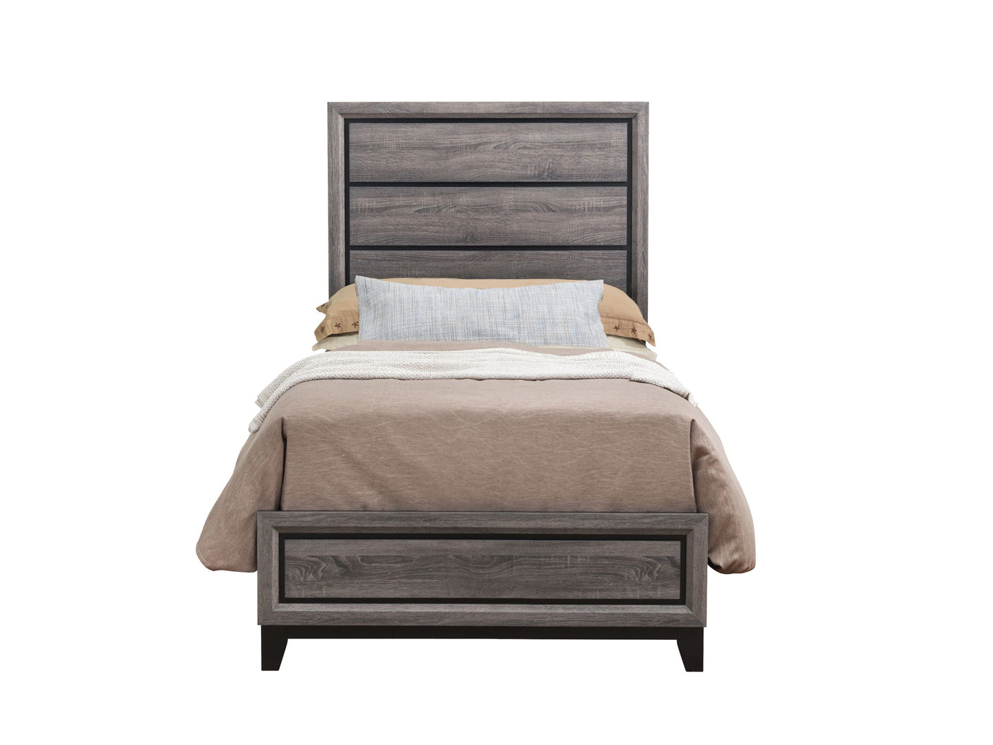 Kate - Full / Twin Bed Side Rails - Foil Gray