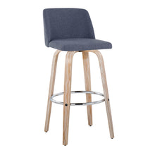 Load image into Gallery viewer, Toriano - Contemporary Fixed Height Barstool With Swivel &amp; Round Footrest (Set of 2)
