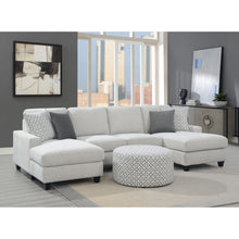 Load image into Gallery viewer, Round Ottoman - Gray
