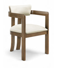 Load image into Gallery viewer, Lavrin - Vegan Leather Upholstered Dining Arm Chair (Set of 2) - Walnut Base
