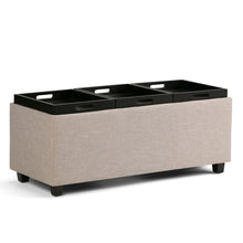 Load image into Gallery viewer, Avalon - Upholstered Storage Ottoman
