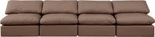 Load image into Gallery viewer, Indulge - Faux Leather 4 Seat Modular Armless Sofa
