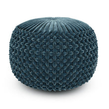 Load image into Gallery viewer, Renee - Handcrafted Round Pouf
