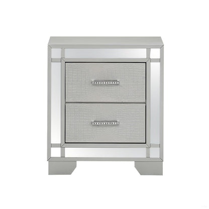 Madison - Nightstand - Silver Champagne