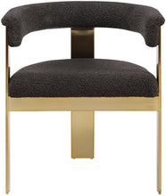Load image into Gallery viewer, Romeo - Boucle Dining Chair With Gold Base (Set of 2)
