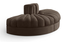 Load image into Gallery viewer, Rummi - Velvet Performance Fabric Upholstered 2 Piece  Rounded Modular Loveseat
