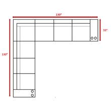 Load image into Gallery viewer, Rattan Sectional Sofa Set With Cushions
