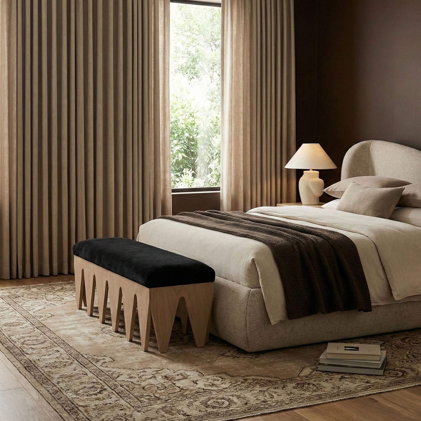 Altair - Bench - Light Brown Base