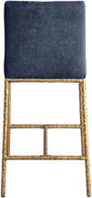 Load image into Gallery viewer, Reeves - Chenille Fabric Upholstered Counter Stool (Set of 2) - Gold Base
