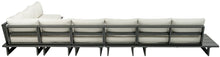 Load image into Gallery viewer, Maldives - 6 Piece Water Resistant Outdoor Patio Modular Sectional With Gray Base
