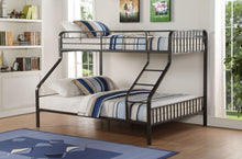 Load image into Gallery viewer, Caius - Twin Long Queen Bunk Bed - Gun

