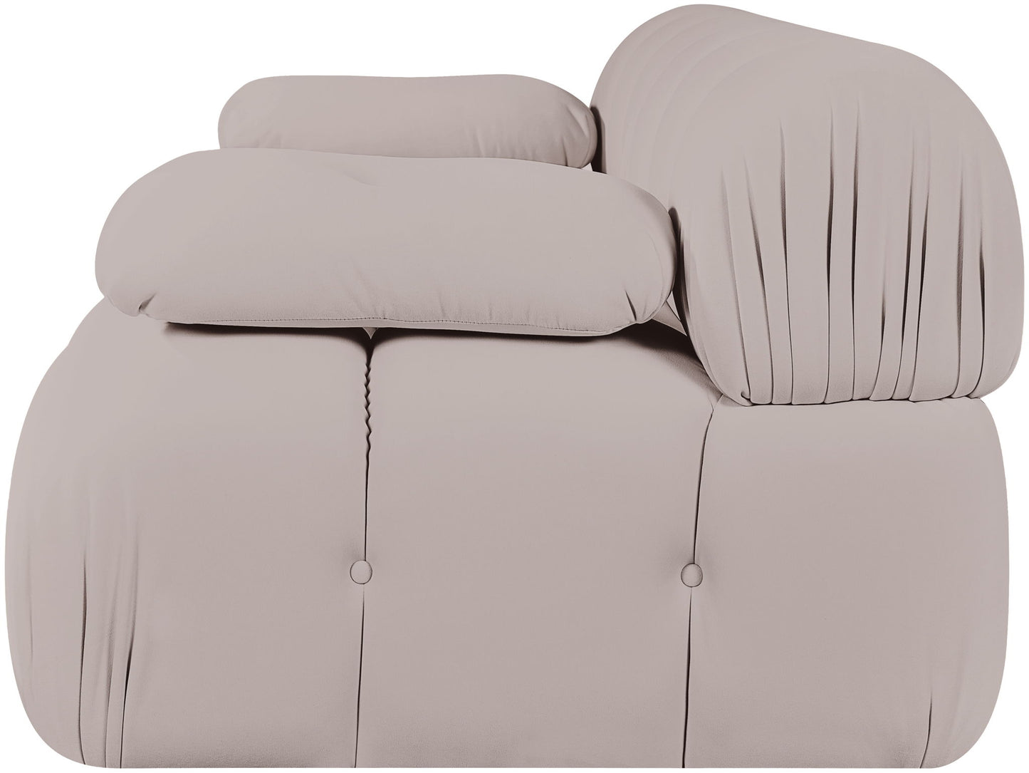 Orin - Velvet Performance Fabric Upholstered 2 Piece Modular Sofa