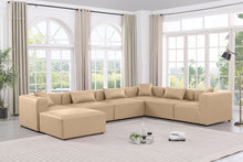 Load image into Gallery viewer, Cube - 7 Piece Modular Sectional - Tan
