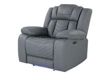 Load image into Gallery viewer, U7068 - 10 Power Recliner With LED - Gray
