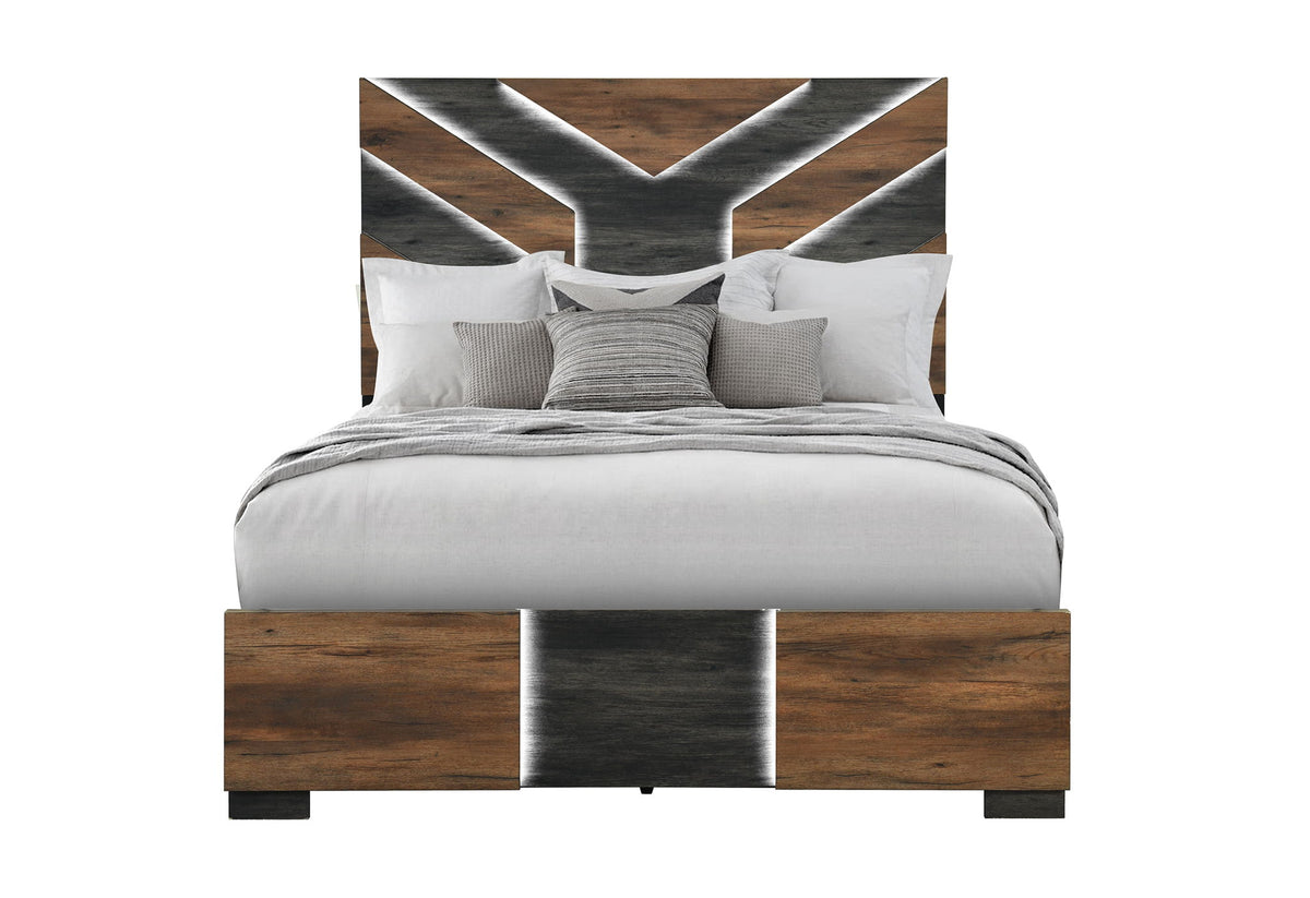 Optimus - Full Bed / Twin Bed Side Rails - Black / Brown