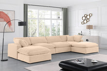 Load image into Gallery viewer, Comfy - 6 Piece Velvet Modular Double Chaise Sectional

