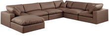 Load image into Gallery viewer, Comfy - 7 Piece Faux Leather Modular Sectional With Chaise
