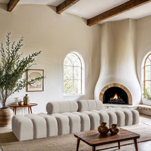 Load image into Gallery viewer, Ames - 4 Piece Boucle Upholstered Modular Sofa With 2 Backless Seats
