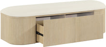 Load image into Gallery viewer, Velden - Upholstered Storage Bench With Stained Natural Base
