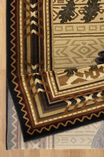 Load image into Gallery viewer, Nature's Nest - 5'3" X 7'3" Lodge Area Rug - Black

