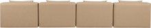 Load image into Gallery viewer, Cube - Modular 4 Piece Armless Sofa - Tan
