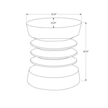 Load image into Gallery viewer, Contemporary Round Accent Table Indoor / Outdoor
