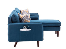 Load image into Gallery viewer, Mia - Sectional Sofa Chaise With USB Charger And Pillows
