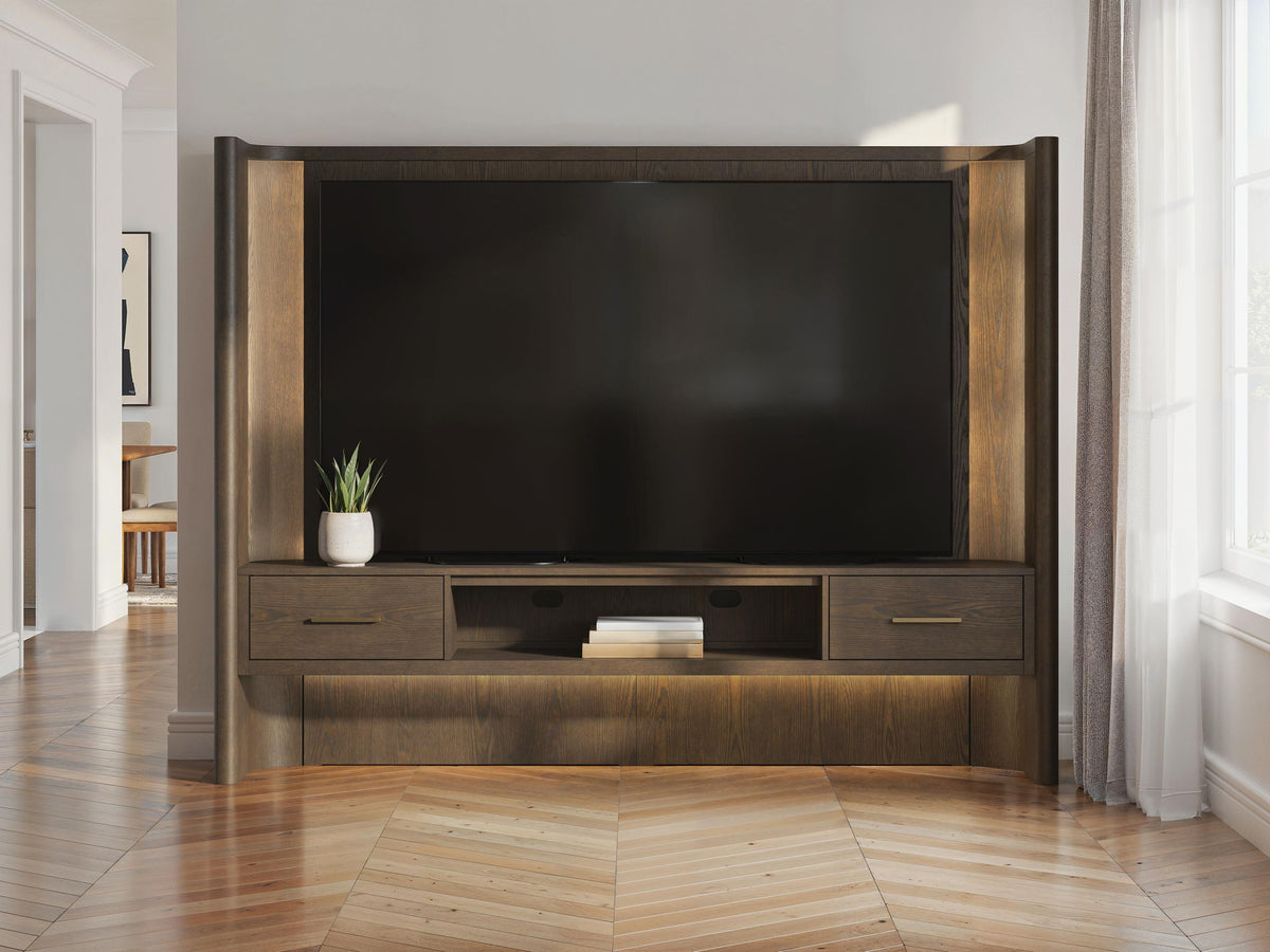Darimore - TV Wall Console - Burnished Brown - Ego Home Furniture