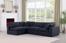 Load image into Gallery viewer, Comfy - 4 Piece Linen Fabric Modular Armless Sectional
