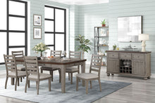 Load image into Gallery viewer, Side Dining Chair With Ladder Back (Set of 2) - Gray
