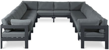 Load image into Gallery viewer, Nizuc - Outdoor Patio 12 Piece Modular Sectional With Gray Frame
